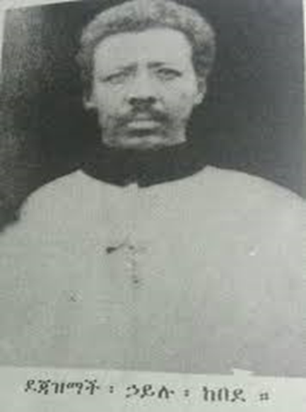 Dejazmach Hailu Kebede of Lasta. His head cut off during the Italo Ethiopian War.